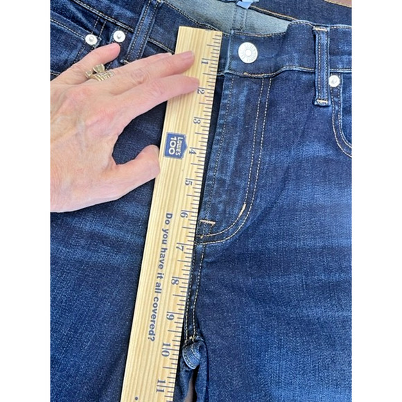 EDWIN Jeans 31 x 32 JACE Straight COOPER Leg Medium Dark Blue Denim Stretch $168 - Picture 11 of 12